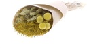 Droogbloemenboeket ass. craspedia/tarwe/broom bloom