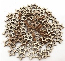 Houten Sterren 30 mm pakje ca. 100 stuks