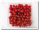 Balletjes op draad Kerst Rood glans mat combi 2 cm doos 144 stuks