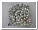 Balletjes op draad Zilver glans mat 2 cm doos 144 stuks