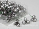 Balletjes op draad Titan Grey combi 2 cm doos 144 stuks