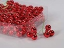 Balletjes op draad Kerst Rood glans 2 cm doos 144 stuks