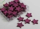 Glittersterren Fuchsia Lilac 25 mm doosje 