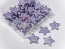 Glittersterren Lila Lavendel 25 mm doosje 