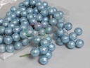 Glitter Kerstballen Skyblue 25 mm doosje 12x10 stuks