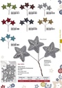 Glittersterren Groen 55 mm zak 12 stuks
