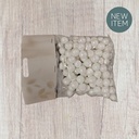 Mini deco balls decobolletjes Wit 15 mm 20 gr