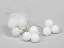 Kerstballen Artic Wit combi 3 cm 12 stuks kleinverpakking