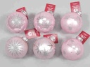 Kerstballen glas Powder Pink 12 stuks