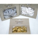 Glittersterren Zilver ca. 25 mm doosje 12 stuks