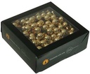 Balletjes op draad Lichtgoud glans 2 cm doos 144 stuks
