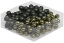 Balletjes op draad Pine Groen combi 2 cm doos 144 stuks