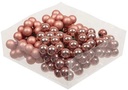 Balletjes op draad Coral combi 2 cm doos 144 stuks