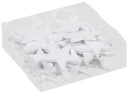 Glittersterren Wit 35/45/55/65 mm doosje 24 stuks