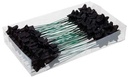 Glitter sterren Zwart 40 mm doos 60 stuks