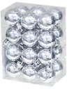 Kerstballen kunststof onbreekbaar Zilver glanzend 3 cm 24 stuks