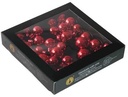 Kerstballen glas Rood shiny glans 20 25 30 mm 6 bundels van 6 = 36 stuks