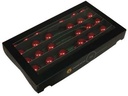 Kerstballen op Lange draad Rood shiny glans 4 cm 30 stuks