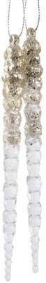 Hanger Ijspegel Champagne Goud set 2 stuks