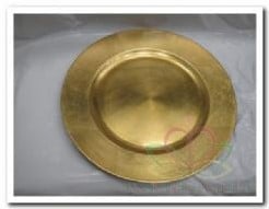 Onderbord Rond Goud 33 cm