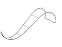Metalen frame Golven slang 60 cm