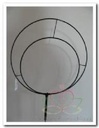 Metalen frame Ellips 30 cm zonder voet