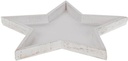 Houten Sterschaal Firmiana White wash 38,3 cm