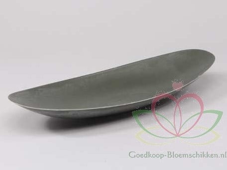 Bootschaal plat Vlot Basic Grey 40x17 cm