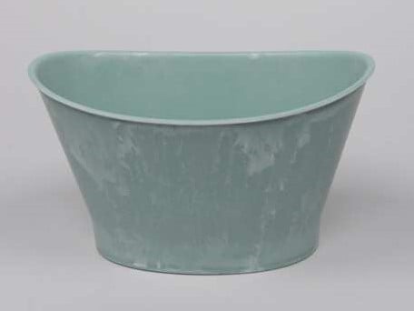 Bloempot Ovaal Soft Turquoise 22x15x12 cm