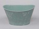 Bloempot Ovaal Soft Turquoise 22x15x12 cm