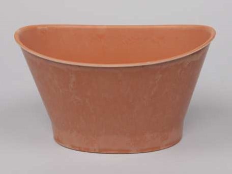 Bloempot Ovaal Soft Oranje 22x15x12 cm