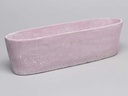 Cement bloempot ovaal Roze cement large 37,5x10x10,5 cm