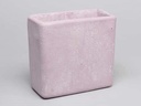 Cement bloempot hoog Roze cement medium 19x9,5x18 cm