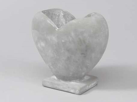 Cement hartpot hartvorm vaas 15,4x8,6x15 cm