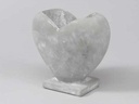 Cement hartpot hartvorm vaas 15,4x8,6x15 cm