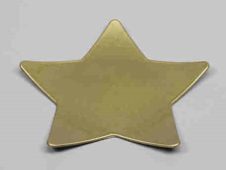Onderbord Stervorm Goud Glitter 24x24 cm