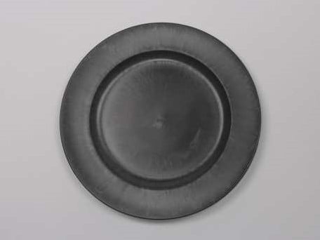 Onderbord Loodlook Rond Basic Grey Grijs 33 cm