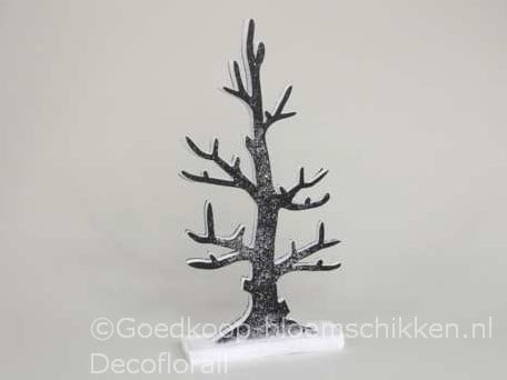 Boom foam kerstboompje Zwart 103 cm