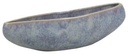 Stoneware Bloempot Blauwgrijs 38x10x12 cm