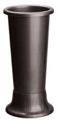 Kunststof Bloemenvaas dark grey 22x50 cm