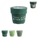 Jute Potten Groen 12,5x9 cm set 3 stuks