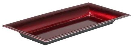 Onderbord Rechthoek Rood Metallic 28x12x3 cm