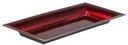 Onderbord Rechthoek Rood Metallic 28x12x3 cm