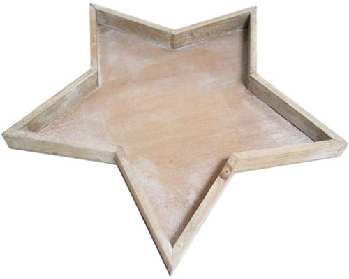 Houten Sterschaal Firmiana Naturel 38,3 cm