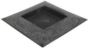 Onderbord Loodlook Vierkant met hoge rand 40x40x4.5 cm