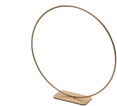 Metalen frame Ring op voet Goud 25 cm