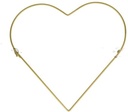 Metalen Hart Goud 25 cm