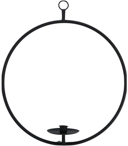 Metalen frame Rond candleholder hang Balance Floral Rusty Ø38,5 cm