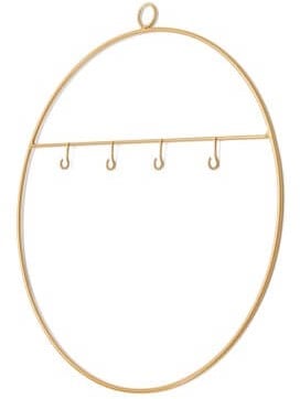Metalen ring met haakjes Goud 40 cm per stuk