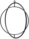 Metalen Frame Ring in ring movable Zwart 25 cm